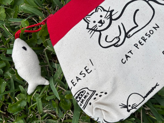 Cat Person Makeup Bag