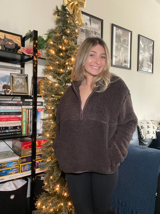 Teddy Bear Sherpa Pullover