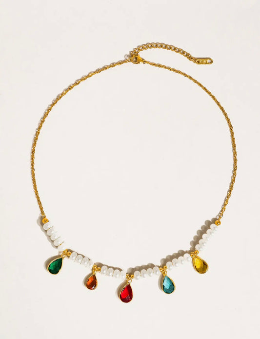 Sunset Pearl Necklace