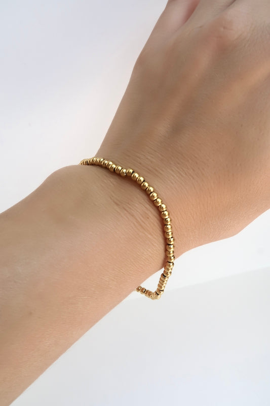 Golden Beaded Babe Bracelet