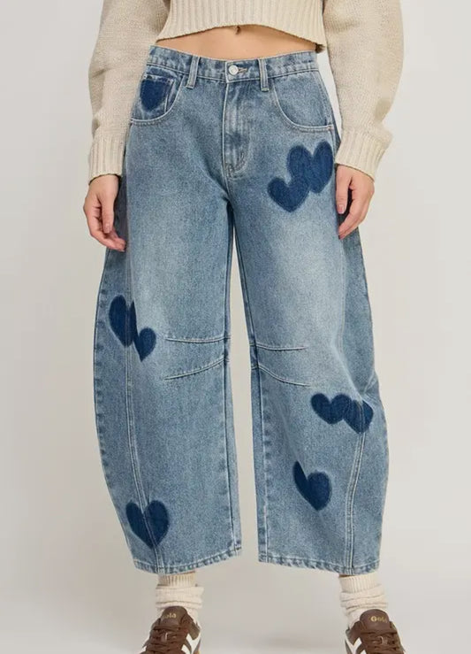 Heartfelt Barrel Jeans