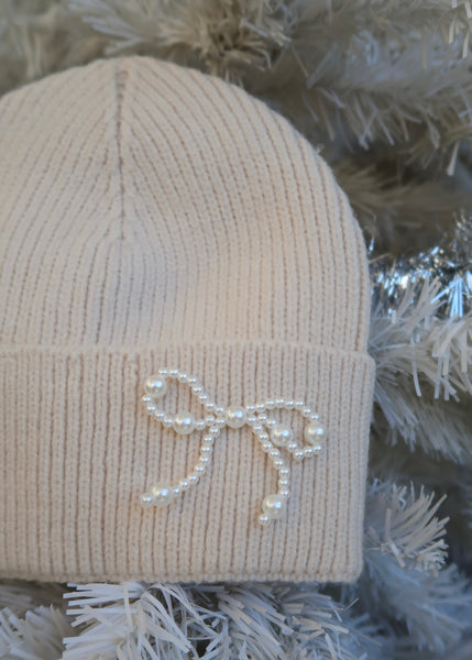 Snow Angel Bow Beanie