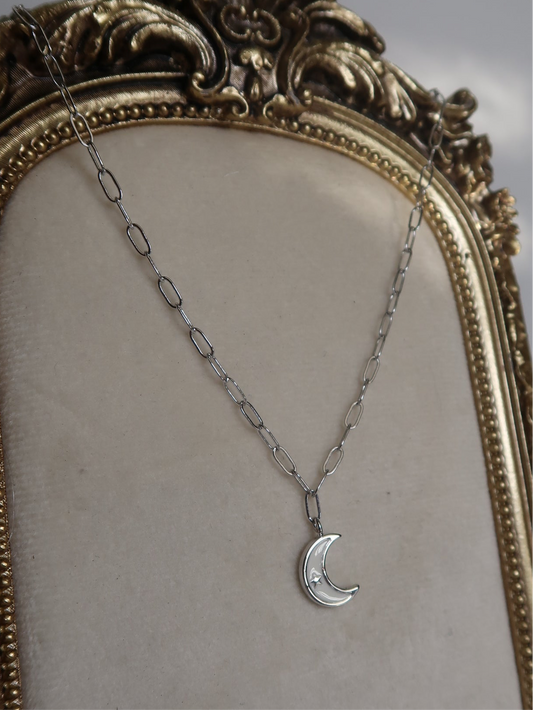 Silver Luna Necklace