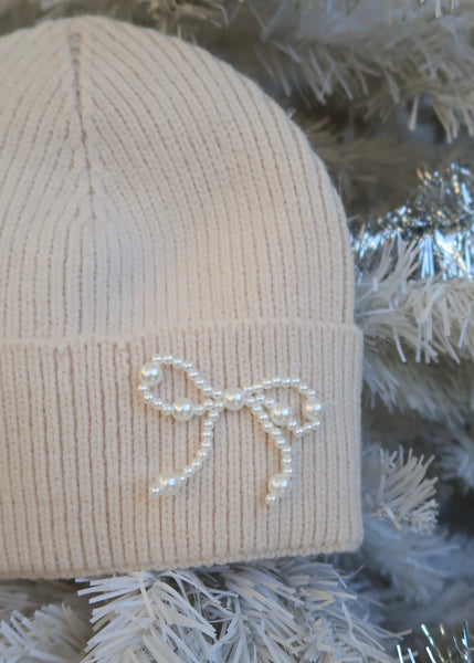 Snow Angel Bow Beanie