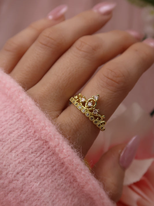 Golden Tiara Glow Ring