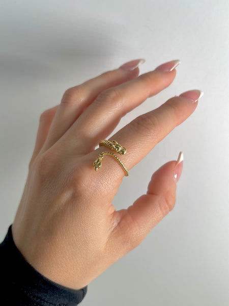 Golden Dragon Wrap Ring