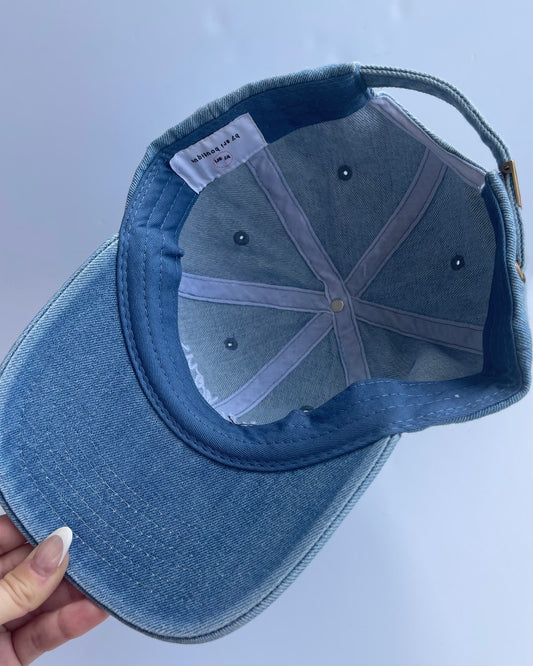 Make Boys Cry Again Denim Baseball Hat