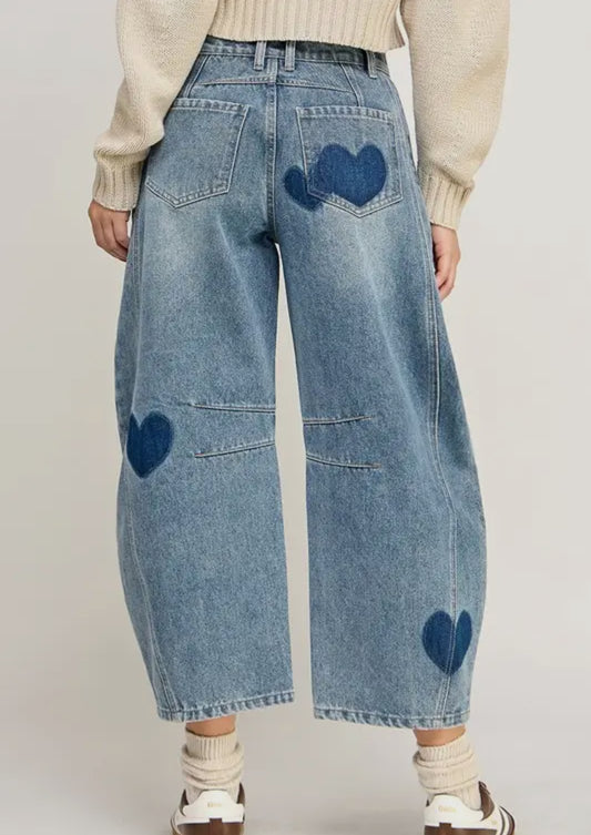 Heartfelt Barrel Jeans