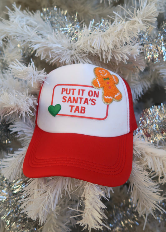 Gingerbread Santas Tab Trucker Hat