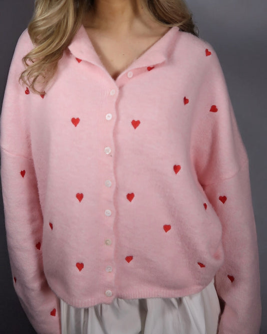 Adore Me Cardigan (Hearts)