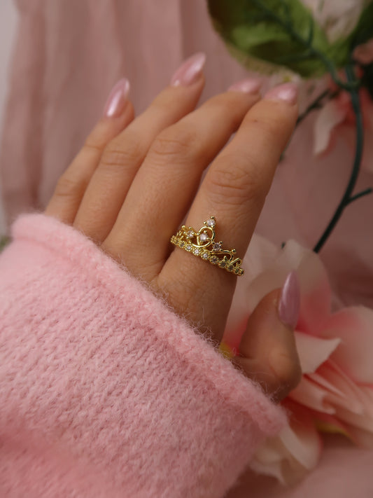 Golden Tiara Glow Ring