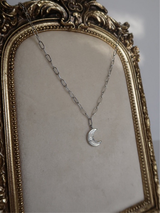 Silver Luna Necklace