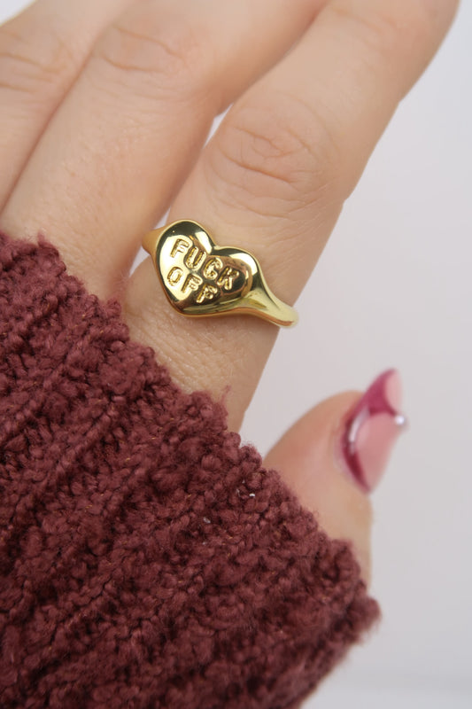 Barely Censored Heart Ring