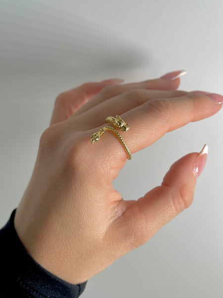 Golden Dragon Wrap Ring