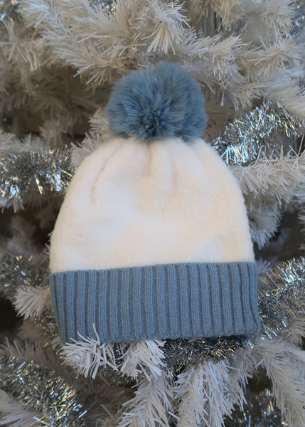 Winter Sky Pom-Pom Beanie