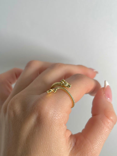 Golden Dragon Wrap Ring