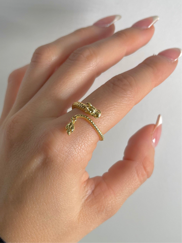 Golden Dragon Wrap Ring