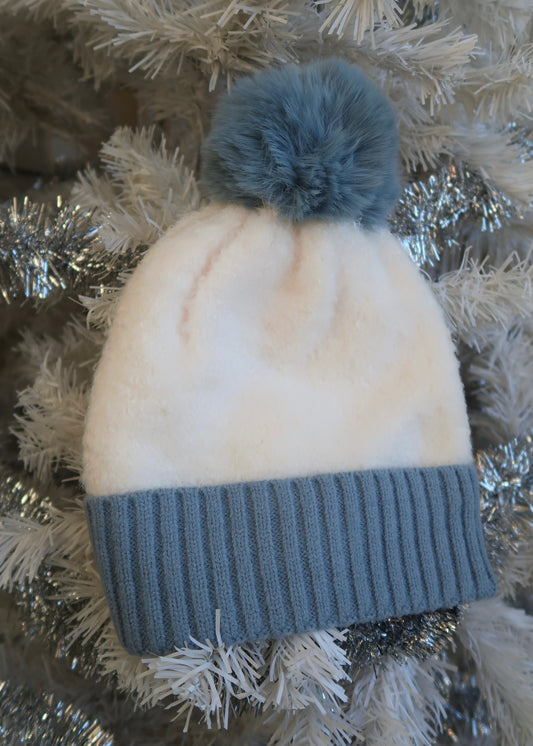 Winter Sky Pom-Pom Beanie