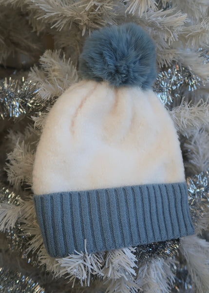 Winter Sky Pom-Pom Beanie