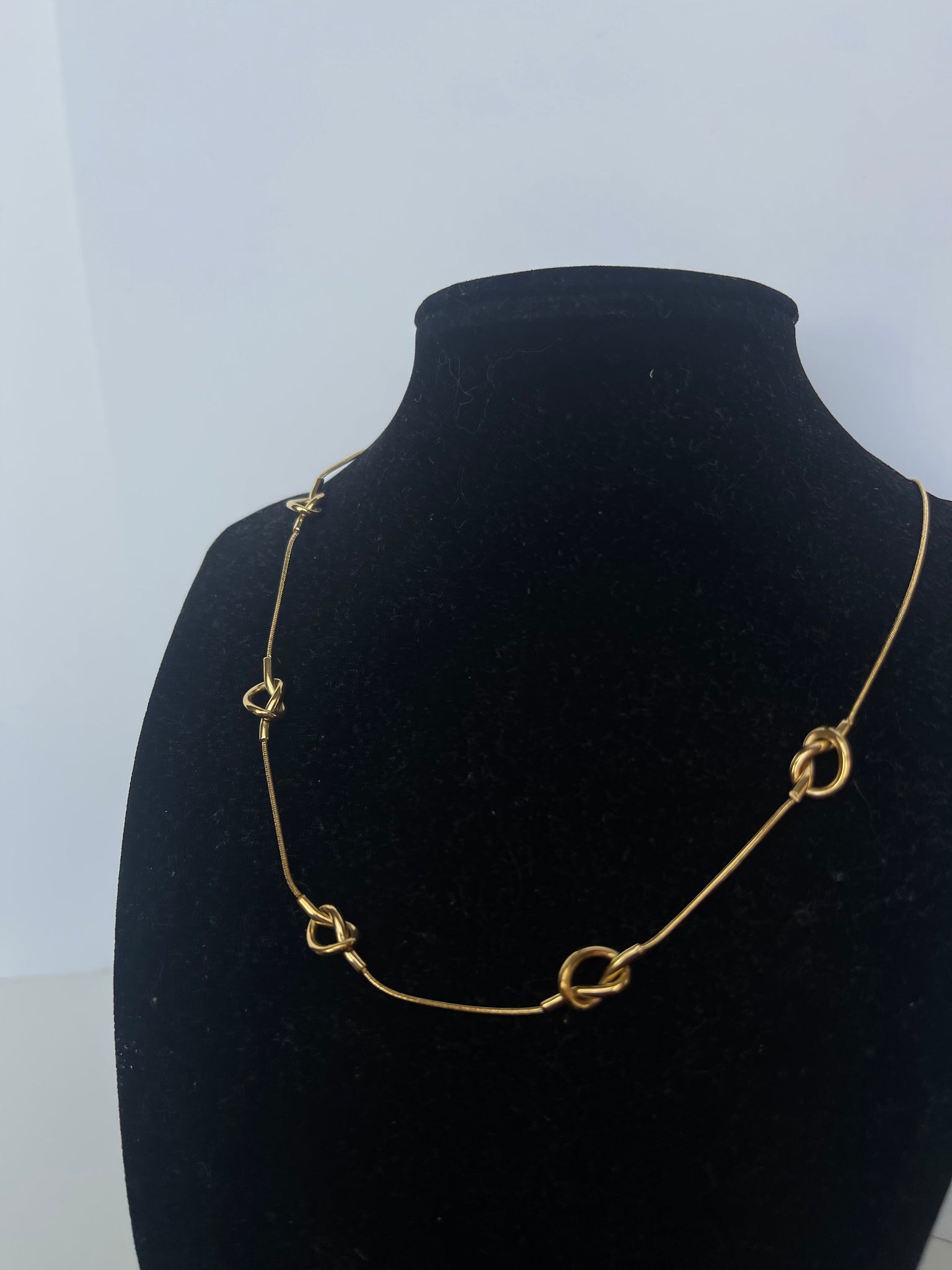 Golden Embrace Knot Necklace