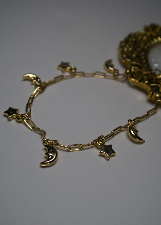 Starry Night Charm Bracelet