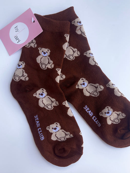 Cocoa Bear Socks