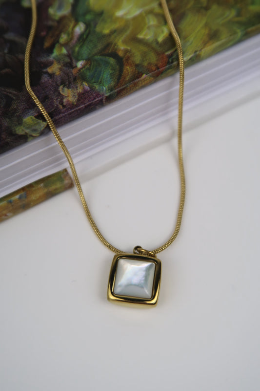 Golden Square Pendant