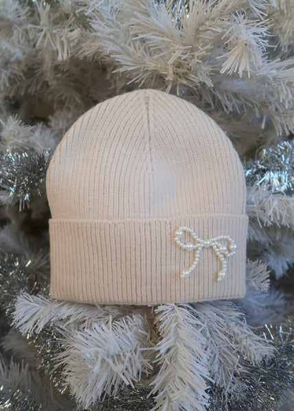 Snow Angel Bow Beanie