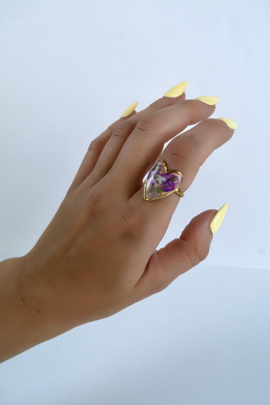 Heart Of Lavender Ring