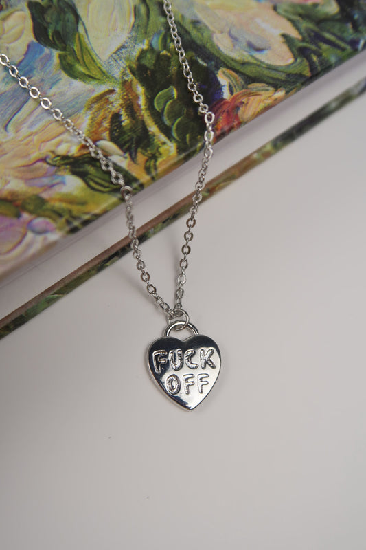 Barely Censored Necklace (Silver)