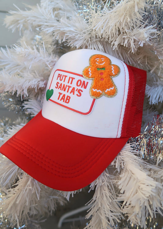 Gingerbread Santas Tab Trucker Hat