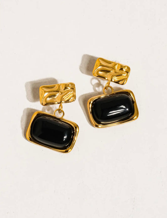Noir Drop Earrings