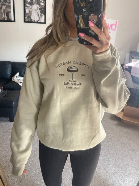 Tini Time Espresso Martini Crewneck