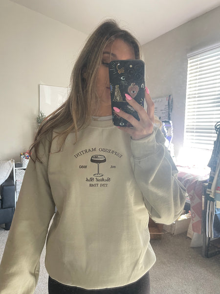 Tini Time Espresso Martini Crewneck