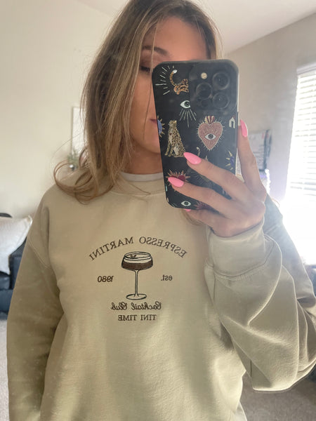 Tini Time Espresso Martini Crewneck