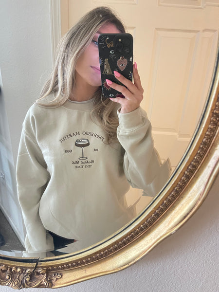 Tini Time Espresso Martini Crewneck